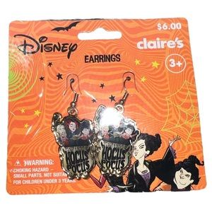 Disney Claire’s NWT Hocus Pocus Halloween Earrings